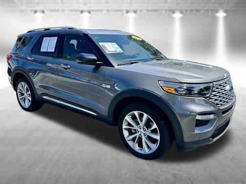 Gray Metallic 2023 Ford Explorer Platinum