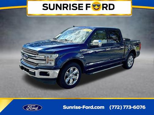 Blue 2019 Ford F-150 Lariat