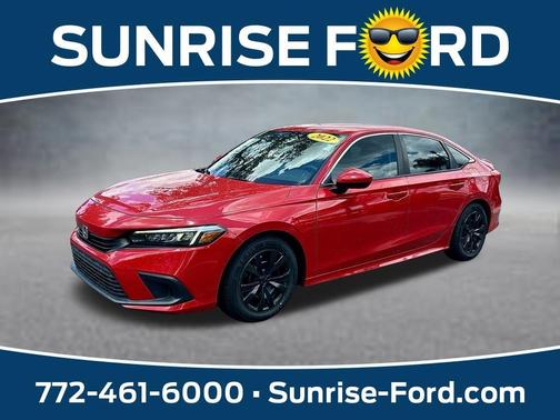 Rallye Red 2022 Honda Civic LX