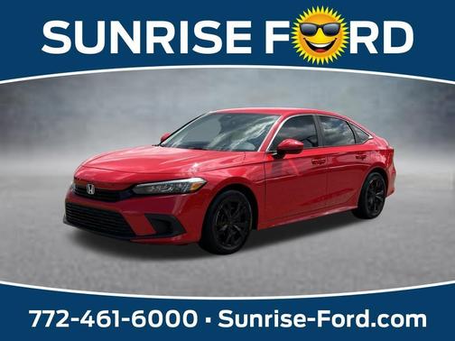 Rallye Red 2022 Honda Civic LX