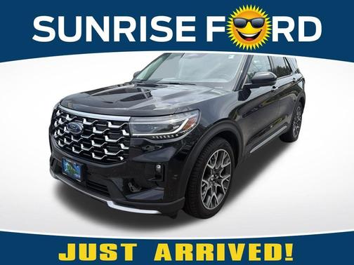 Black Metallic 2025 Ford Explorer Platinum