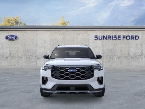 White 2026 Ford Explorer Platinum