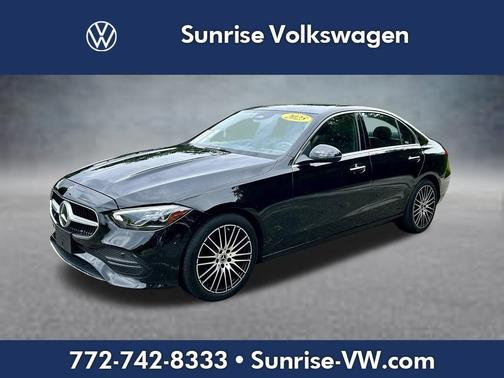 Black 2025 Mercedes-Benz C-Class C 300