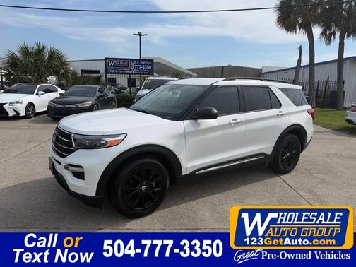 Star White Metallic Tri-Coat 2020 Ford Explorer XLT