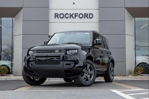 Santorini Black Metallic 2026 Land Rover Defender P400 X-Dynamic SE