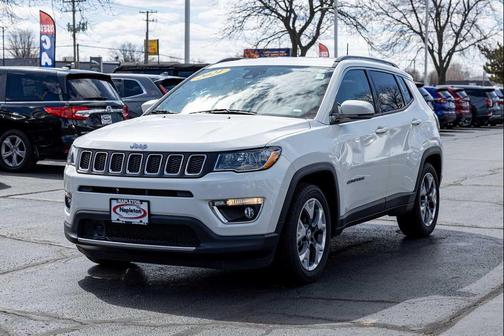 Pearl White Tri-Coat 2021 Jeep Compass Limited