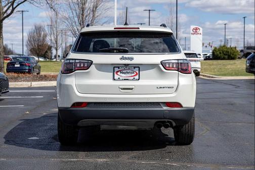Pearl White Tri-Coat 2021 Jeep Compass Limited