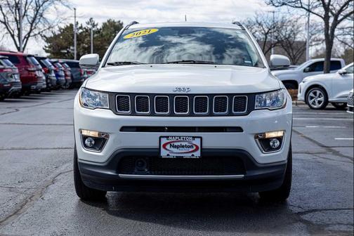 Pearl White Tri-Coat 2021 Jeep Compass Limited