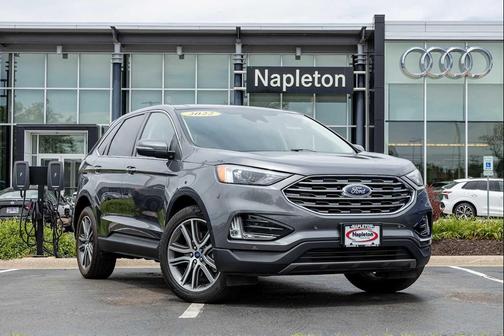 Carbonized Gray Metallic 2022 Ford Edge Titanium