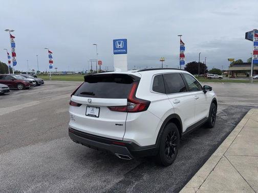 Platinum White Pearl 2025 Honda CR-V Hybrid Sport AWD