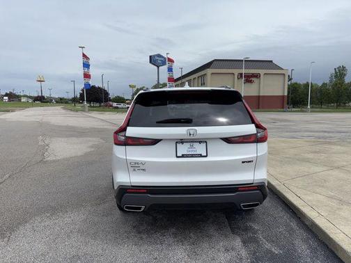 Platinum White Pearl 2025 Honda CR-V Hybrid Sport AWD