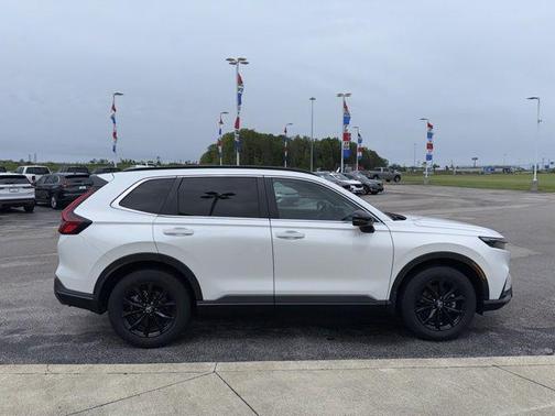 Platinum White Pearl 2025 Honda CR-V Hybrid Sport AWD
