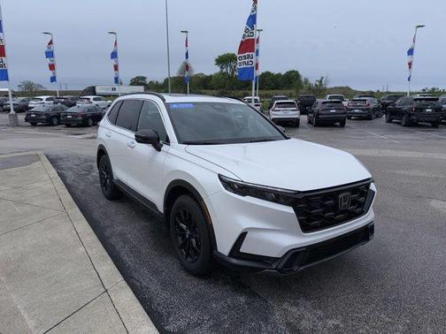 Platinum White Pearl 2025 Honda CR-V Hybrid Sport AWD