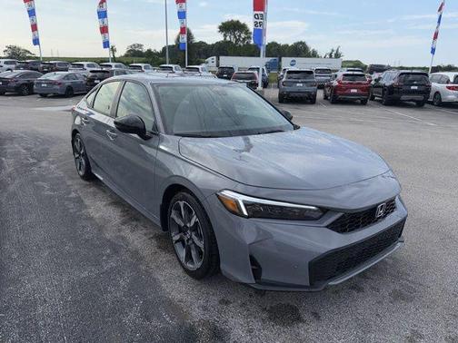 Gray 2026 Honda Civic Hybrid Sport Touring