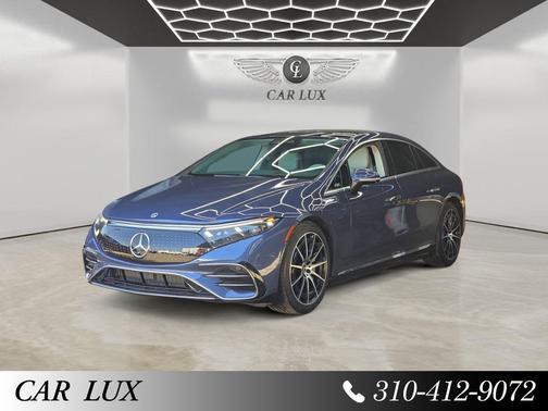 Blue 2022 Mercedes-Benz EQS 450+ 4MATIC