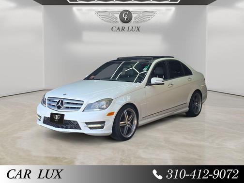 White 2014 Mercedes-Benz C-Class C 350 Sport
