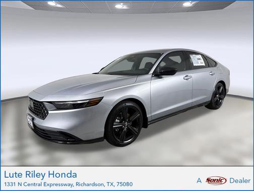 Solar Silver Metallic 2026 Honda Accord Hybrid Sport-L