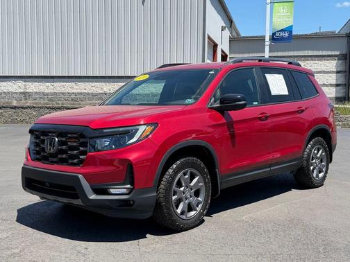 Radiant Red Metallic II 2024 Honda Passport AWD TrailSport