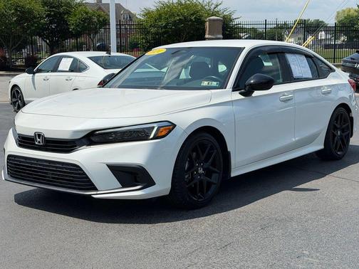 Platinum White Pearl 2024 Honda Civic Sport
