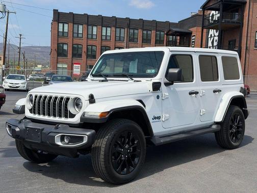 Bright White Clearcoat 2025 Jeep Wrangler 4xe Sahara