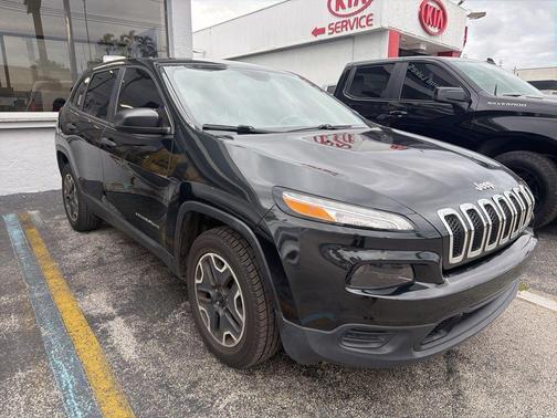 Brilliant Black Crystal Pearlcoat 2016 Jeep Cherokee Sport