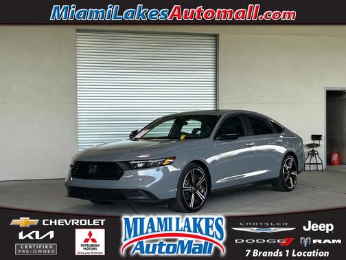Gray 2024 Honda Accord Hybrid Sport