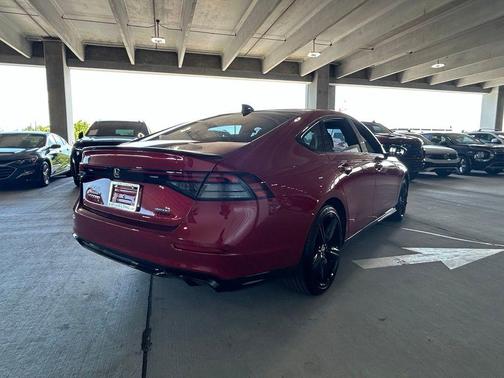Radiant Red Metallic 2024 Honda Accord Hybrid Sport-L