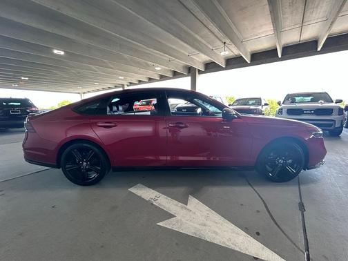 Radiant Red Metallic 2024 Honda Accord Hybrid Sport-L
