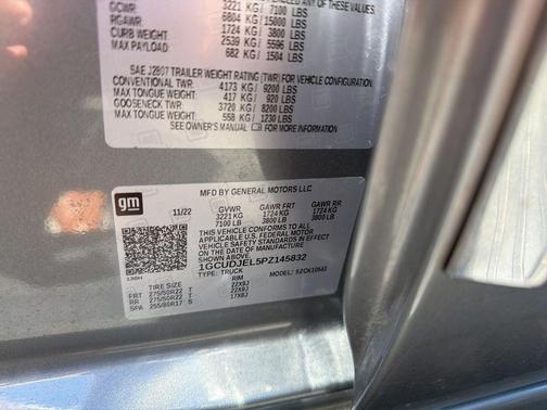 Sterling Gray Metallic 2023 Chevrolet Silverado 1500 High Country