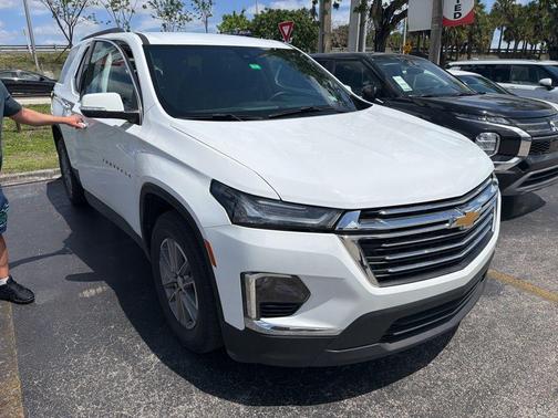 Summit White 2023 Chevrolet Traverse LT Cloth