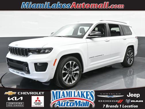 Bright White Clearcoat 2024 Jeep Grand Cherokee L Overland