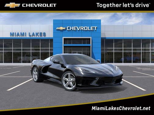 Black 2026 Chevrolet Corvette Stingray w/1LT
