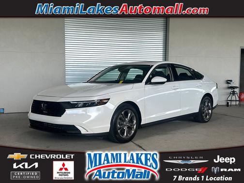Platinum White Pearl 2024 Honda Accord EX