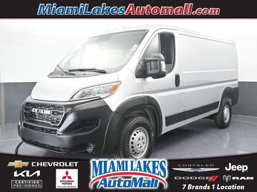 Bright Silver Clearcoat Metallic 2025 RAM ProMaster 1500 Low Roof