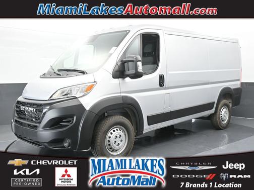 Bright Silver Clearcoat Metallic 2025 RAM ProMaster 1500 Low Roof