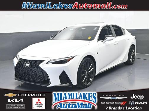 White 2024 Lexus IS 350