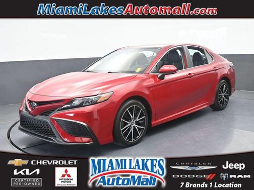 Red 2021 Toyota Camry SE