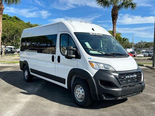 Bright White Clearcoat 2023 RAM ProMaster 2500 Window Van High Roof