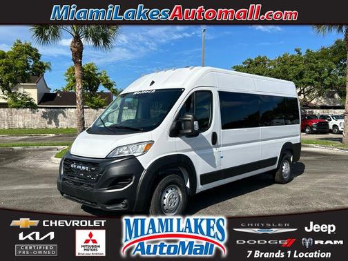 Bright White Clearcoat 2023 RAM ProMaster 2500 Window Van High Roof