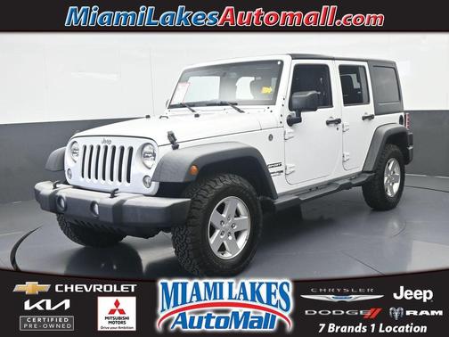 Bright White Clearcoat 2018 Jeep Wrangler JK Unlimited Sport