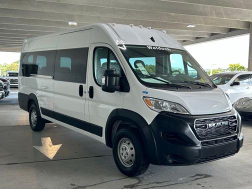 Bright White Clearcoat 2023 RAM ProMaster 3500 Window Van High Roof