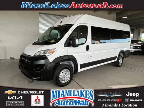 Bright White Clearcoat 2023 RAM ProMaster 3500 Window Van High Roof