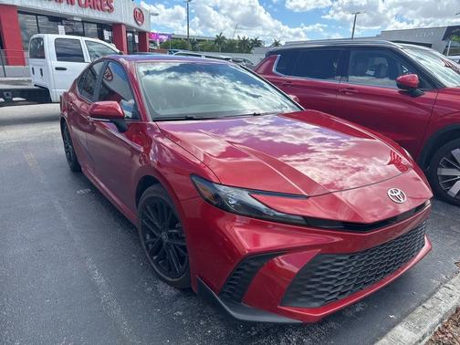 Red 2025 Toyota Camry SE