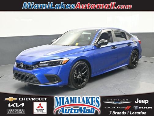 Aegean Blue Metallic 2024 Honda Civic Sport