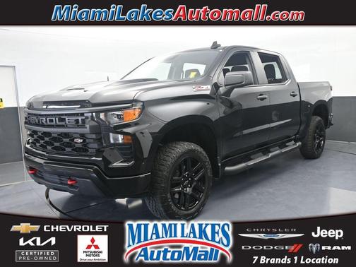 Black 2024 Chevrolet Silverado 1500 Custom Trail Boss