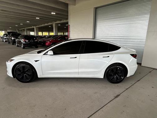 White 2025 Tesla Model 3 Long Range