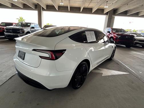 White 2025 Tesla Model 3 Long Range