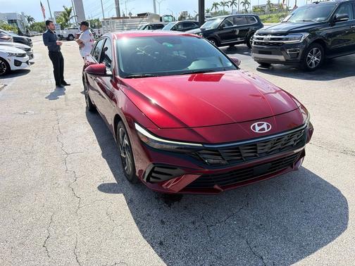 Ultimate Red Metallic 2024 Hyundai ELANTRA HEV Limited