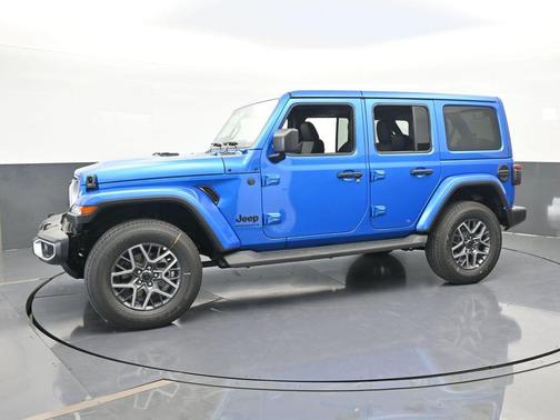 Hydro Blue Pearl 2025 Jeep Wrangler Sahara