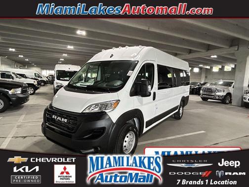 Bright White Clearcoat 2023 RAM ProMaster 3500 Window Van High Roof
